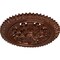 Ekena Millwork York Ceiling Medallion (Fits Canopies up to 3 5/8"), Hand-Painted Copper Penny, 21 5/8"OD x 2 1/2"P CM21YOCPS - alternate 2